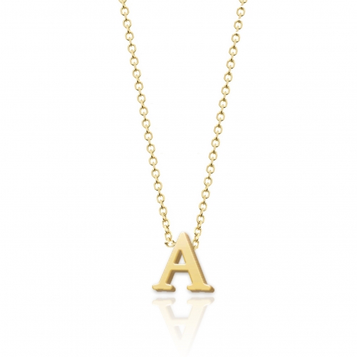 Facco Gioielli customizable initial necklace in gold