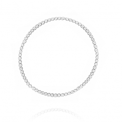 Facco Gioielli Tennis Bracelet in White Gold and Zircons 703499