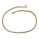 Three-color gold bracelet for women 803321703120