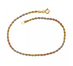 Three-color gold bracelet for women 803321703120