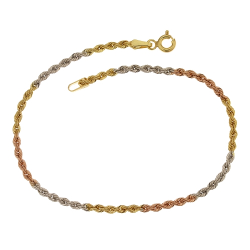 Bracciale donna in oro tre colori 803321703120