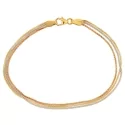 Damenarmband Gelb Weiß Rosa Gold GL100829