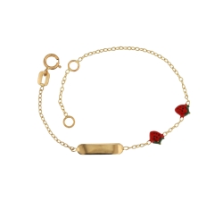 Yellow gold girl's bracelet 803321721740