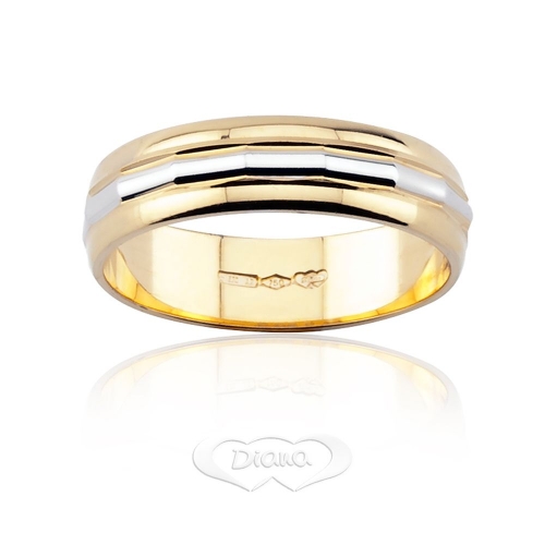 Diana ring in 18 kt white and yellow gold FD7N3BC