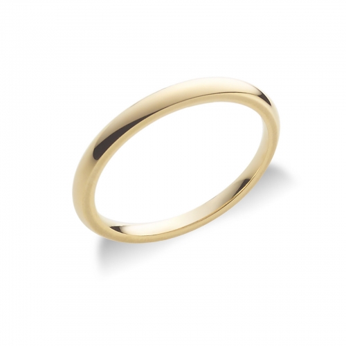 Comfortable Yellow Gold Wedding Ring 2.5 mm