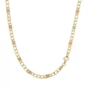 Collana Uomo in Oro Giallo Bianco e Rosa GL100035