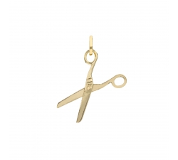 Yellow gold scissor pendant 803321705264