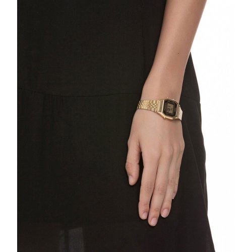 CASIO women's watch LA680WGA-1DF Vintage Golden steel