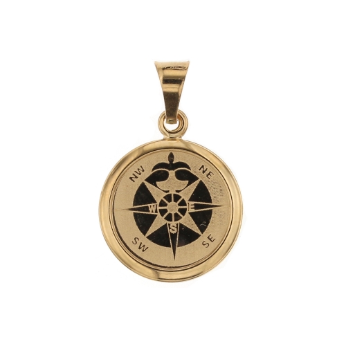 Compass Rose Pendant Yellow Gold GL100852