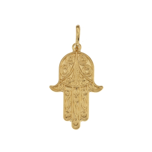 Hand of Fatima Anhänger Gelbgold 803321711245