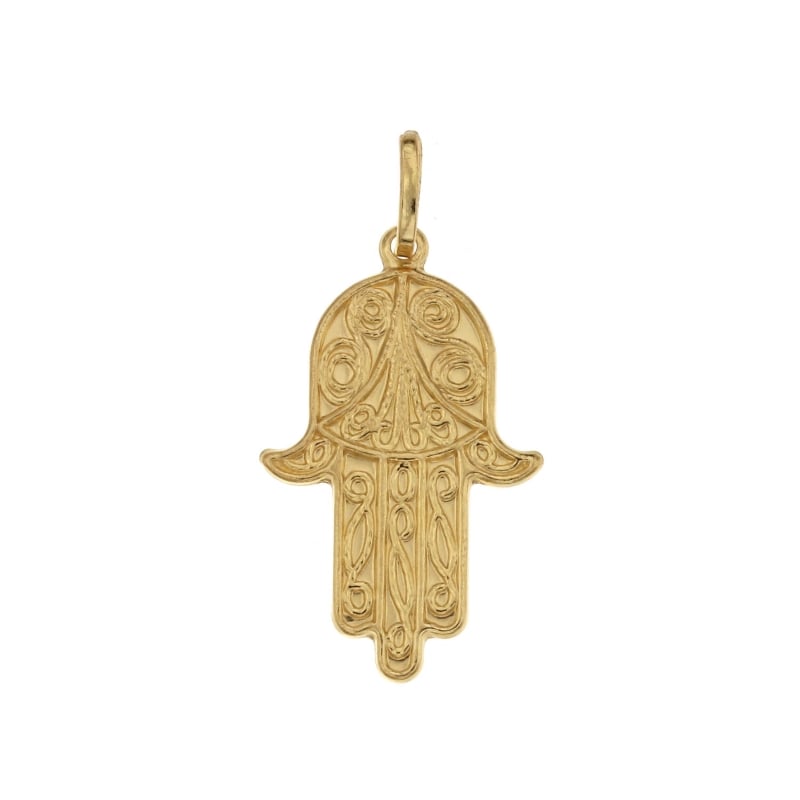 Hand of Fatima pendant yellow gold 803321711245