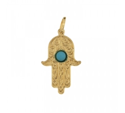 Hand of Fatima pendant yellow gold 803321713686