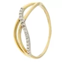 White Yellow Gold Women&#39;s Ring GL100855