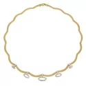 White Yellow Gold Women&#39;s Necklace GL100861