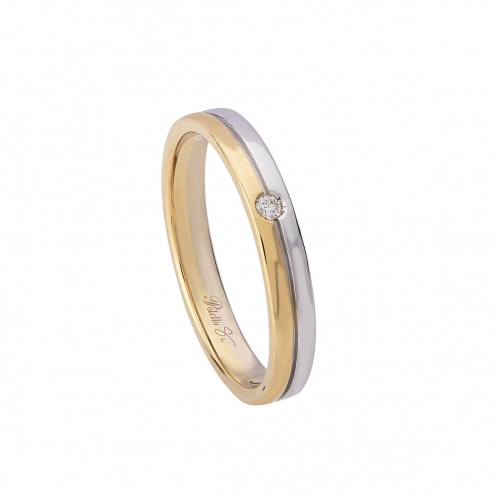 Polello Wedding Ring A Choice of Love Collection 3315DBG