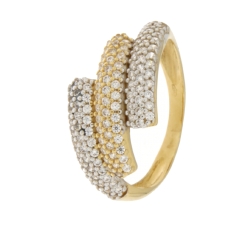 White Yellow Gold Women&#39;s Ring GL100875