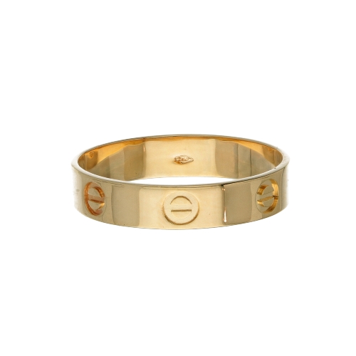 Yellow Gold Unisex Ring GL100880