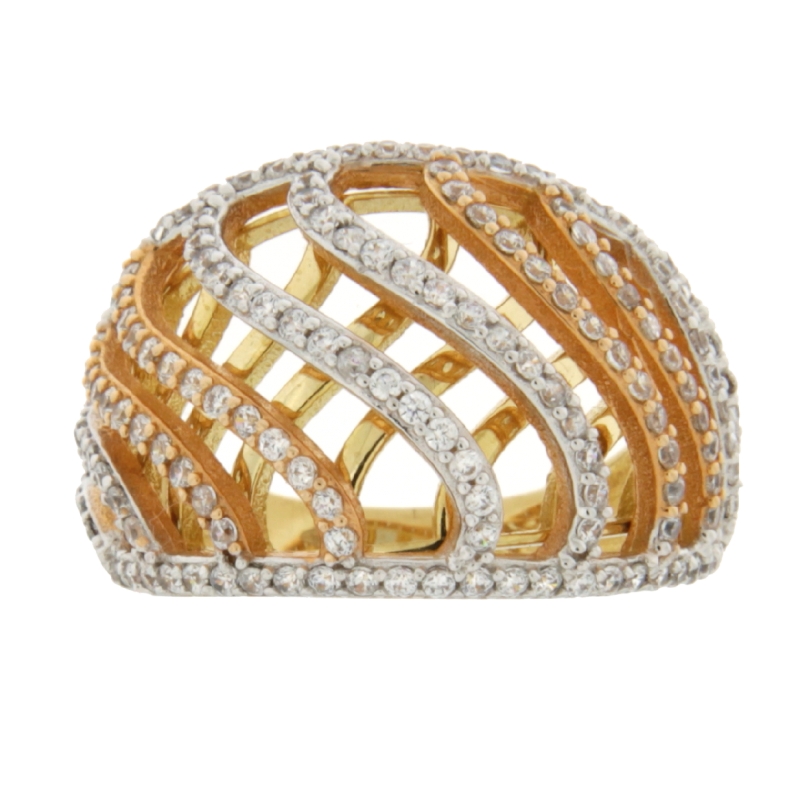 White Yellow Pink Gold Women&#39;s Ring GL100888