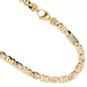 Yellow and White Gold Men's Necklace 803321735519