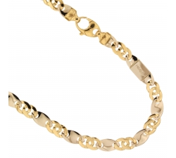 Yellow and White Gold Men's Necklace 803321735519