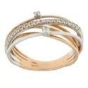 White Rose Gold Women&#39;s Ring GL100896