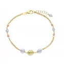 Bracciale da donna Oro giallo e bianco 219765