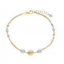 Women&#39;s bracelet Yellow and white gold 219765