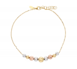 Three-color gold women&#39;s bracelet 238635