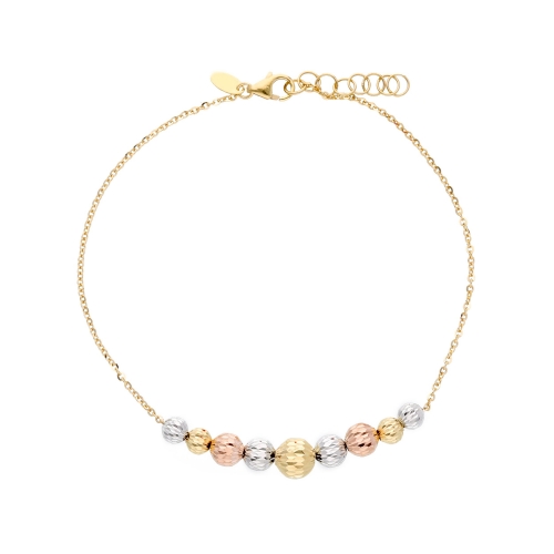 Three-color gold women&#39;s bracelet 238635