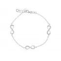 181014 Infinity White Gold Women&#39;s Bracelet