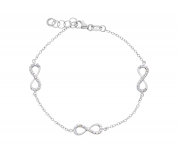 Bracciale da donna Oro Bianco infinito 181014