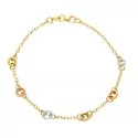 Three-color gold women&#39;s bracelet 156402