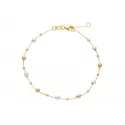 Women&#39;s bracelet Yellow, white and pink gold 240726