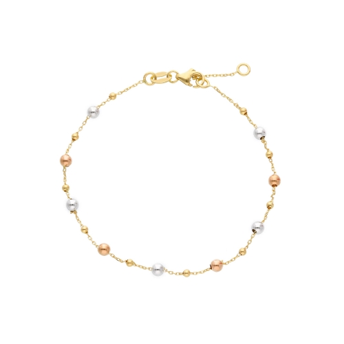 Women&#39;s bracelet Yellow, white and pink gold 240726