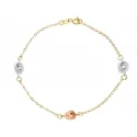 Bracciale da donna Oro tre colori 214620