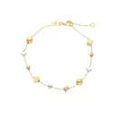 Bracciale da donna Oro giallo e bianco 245351