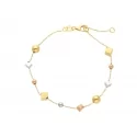 Women&#39;s bracelet Yellow and white gold 245351
