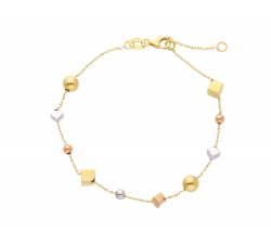 Bracciale da donna Oro giallo e bianco 245351