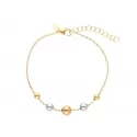 Women&#39;s bracelet Yellow, white and pink gold 212816