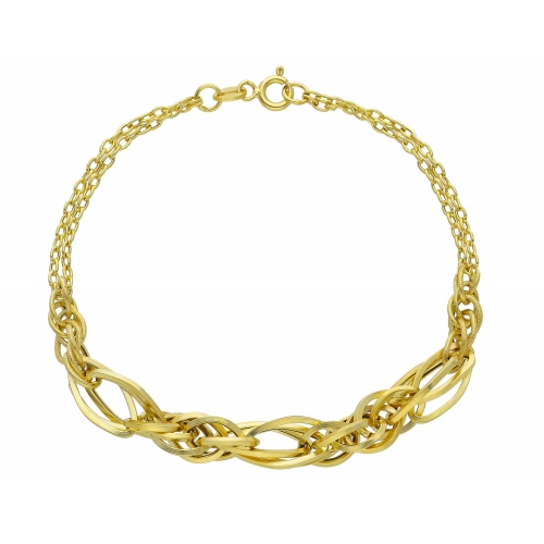 Women&#39;s bracelet Yellow and white gold 171216