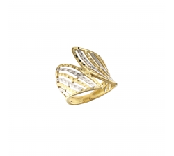 Anello Donna Oro Giallo e Bianco 803321727497