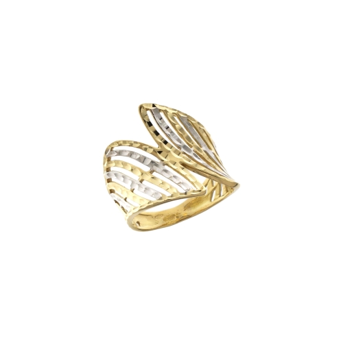 Yellow and White Gold Woman Ring 803321727497