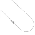 Unisex White Gold Necklace GL100899