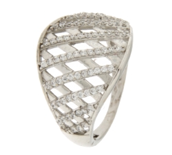 White Gold Women&#39;s Ring GL100900