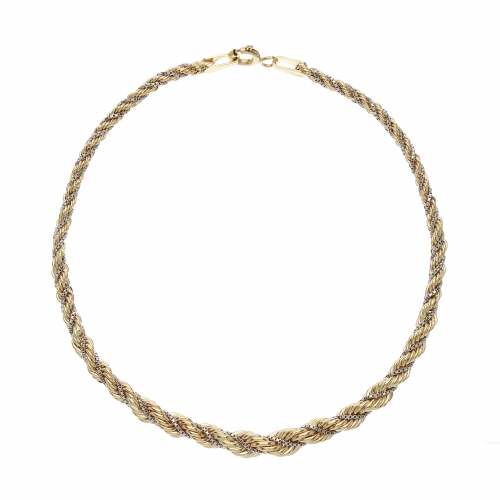 Weiß-Gelb-Gold Damenarmband GL100905