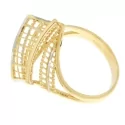 White Yellow Gold Women&#39;s Ring GL100909