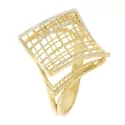 White Yellow Gold Women&#39;s Ring GL100909