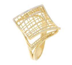 Anello Donna Oro Giallo Bianco GL100909
