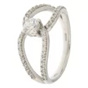 White Gold Women&#39;s Ring GL100910