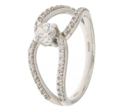 White Gold Women&#39;s Ring GL100910